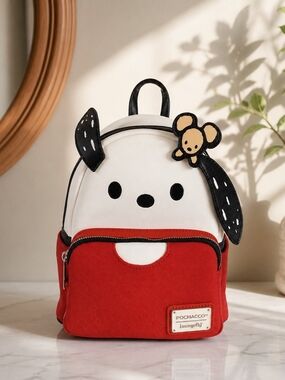 Loungefly Sanrio Pochacco Red T-Shirt Figural Mini Backpack